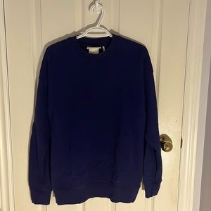 H&M Blank Staples Blue Crewneck Sweater
